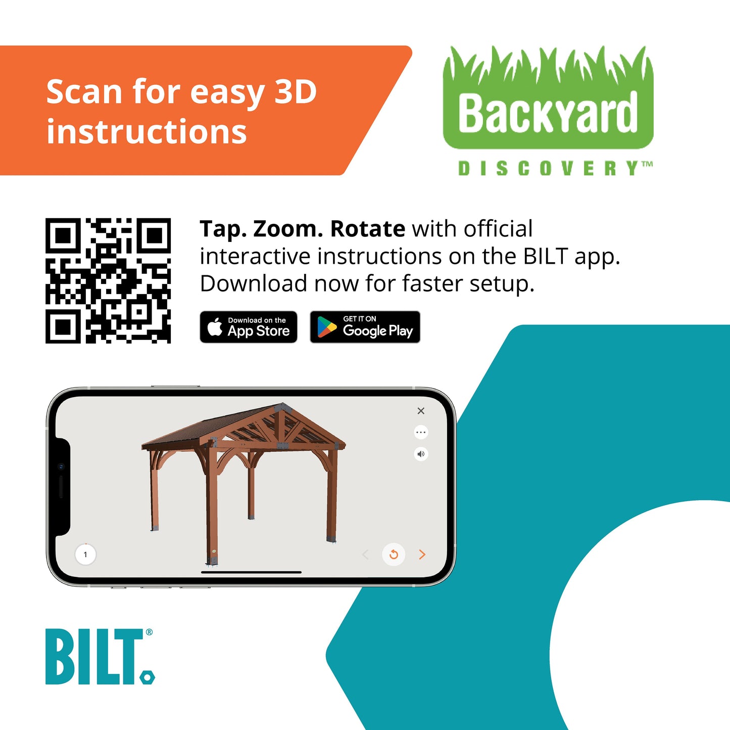 12x12 Arlington Gazebo with Electric - Lt Brown