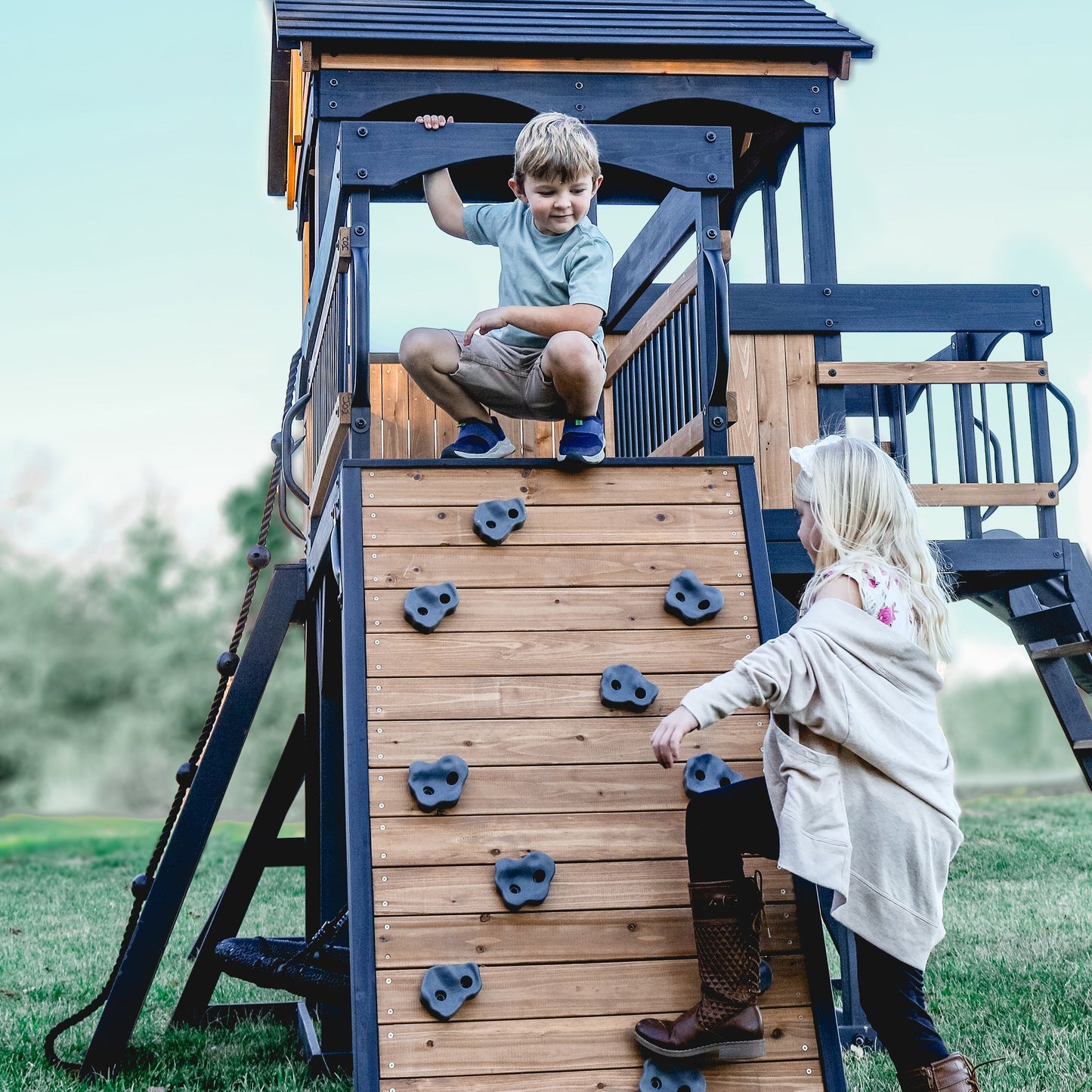 Timber Crossing Swing Set