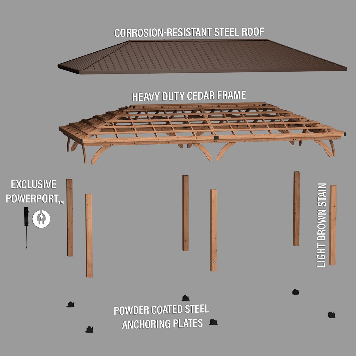 24x12 Barrington Carport/Gazebo