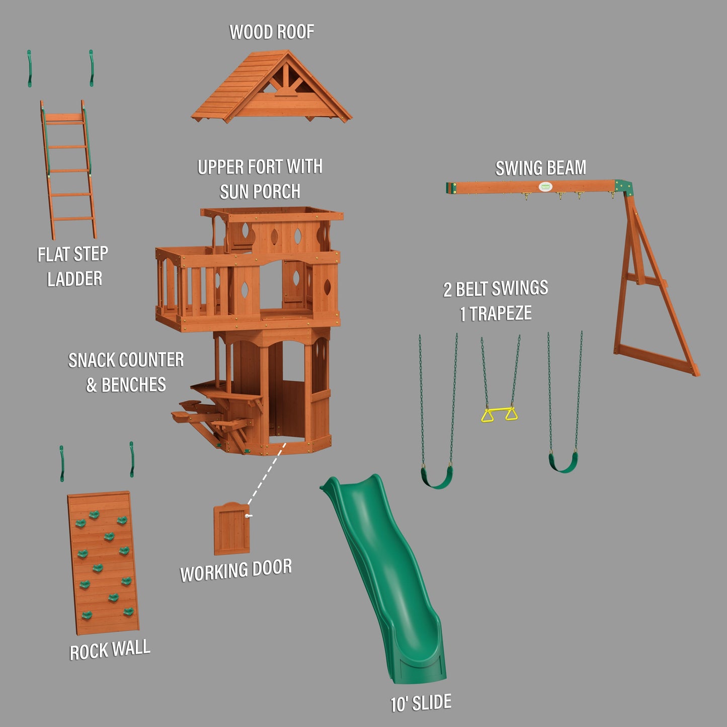 Woodland Swing Set