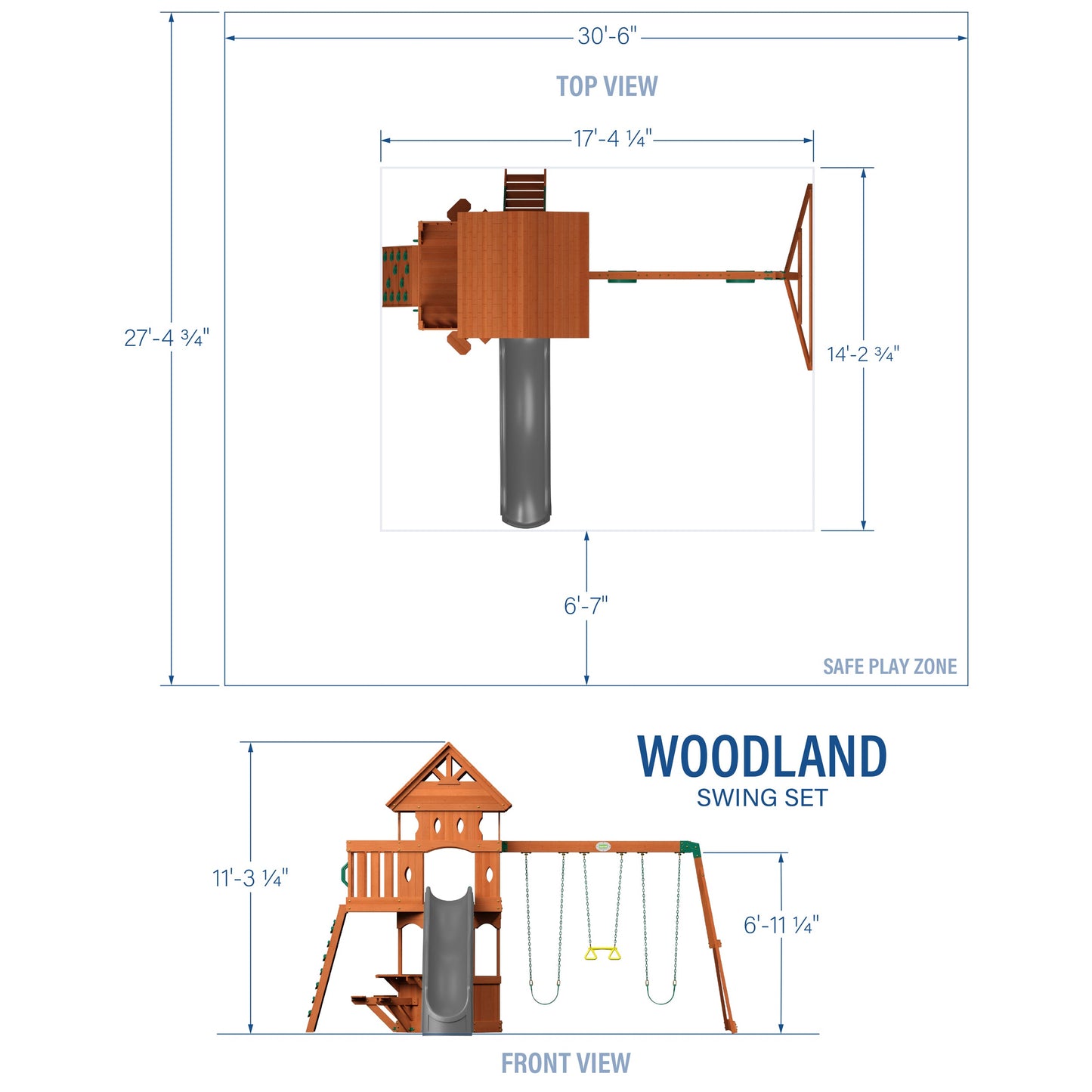 Woodland Swing Set