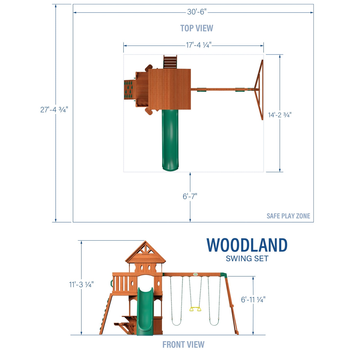 Woodland Swing Set