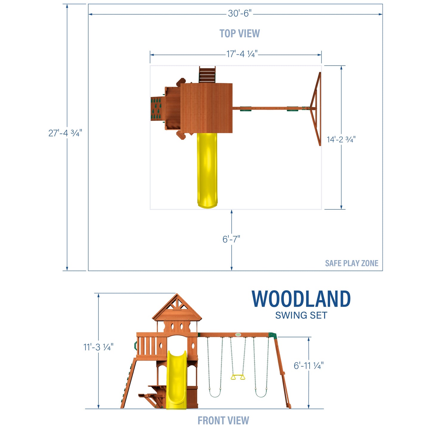 Woodland Swing Set