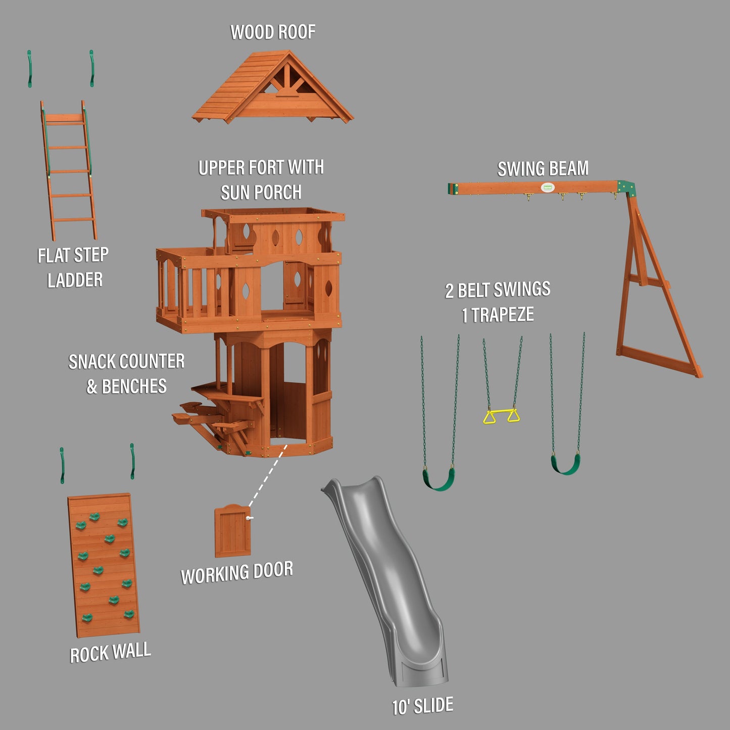 Woodland Swing Set