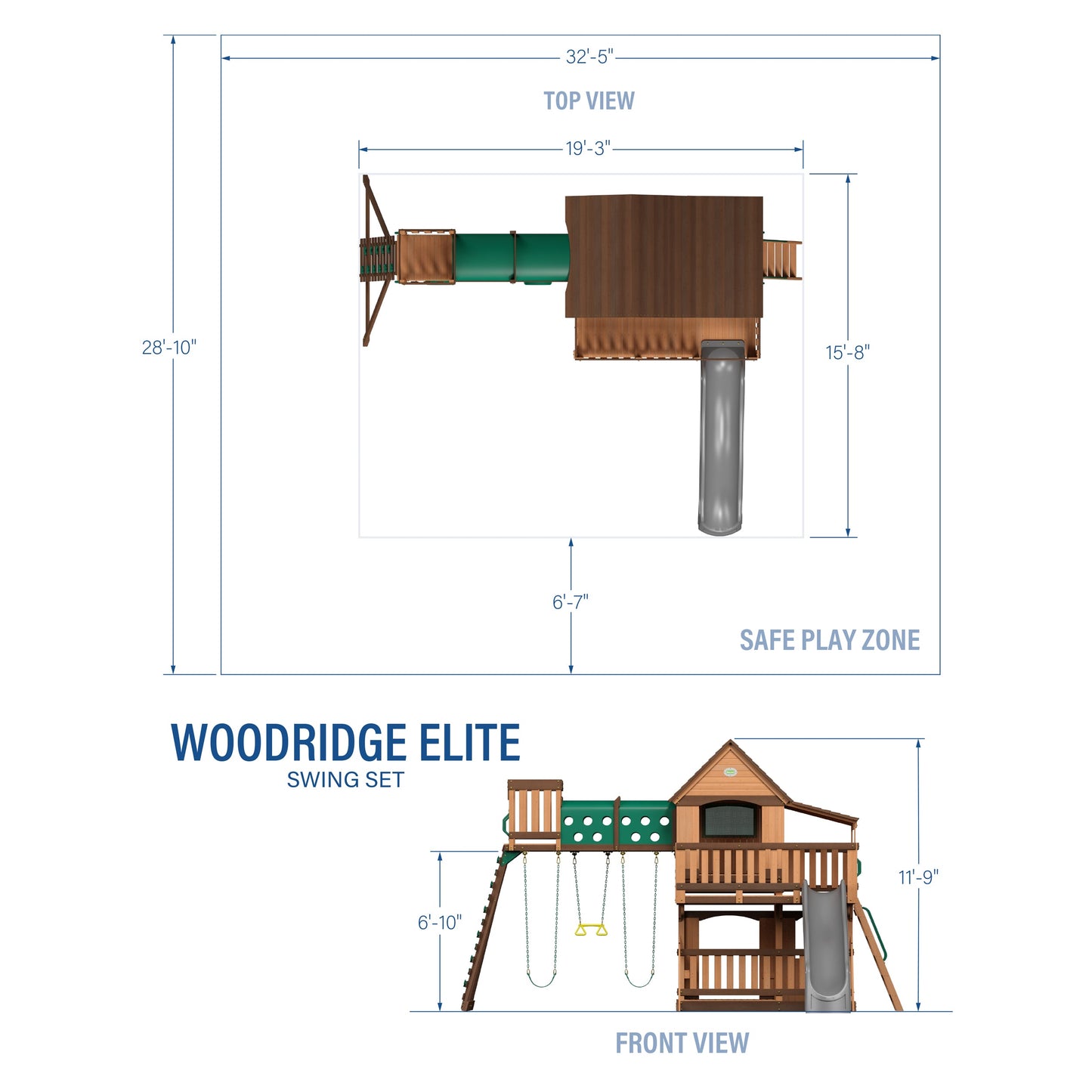 Woodridge Elite Swing Set
