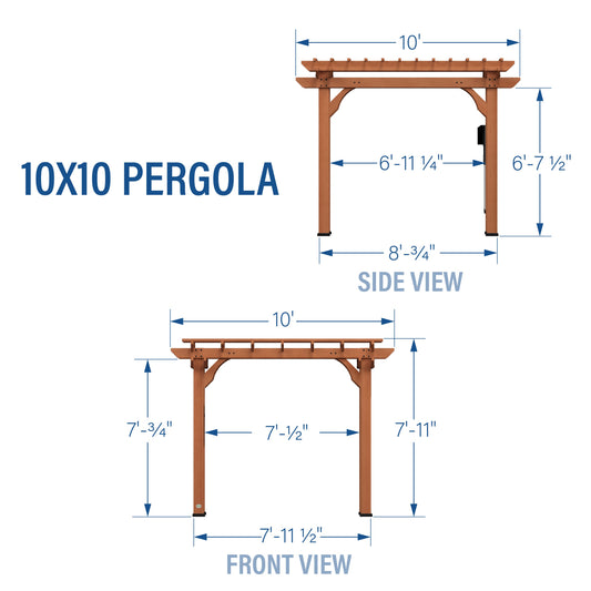 10x10 Beaumont Pergola