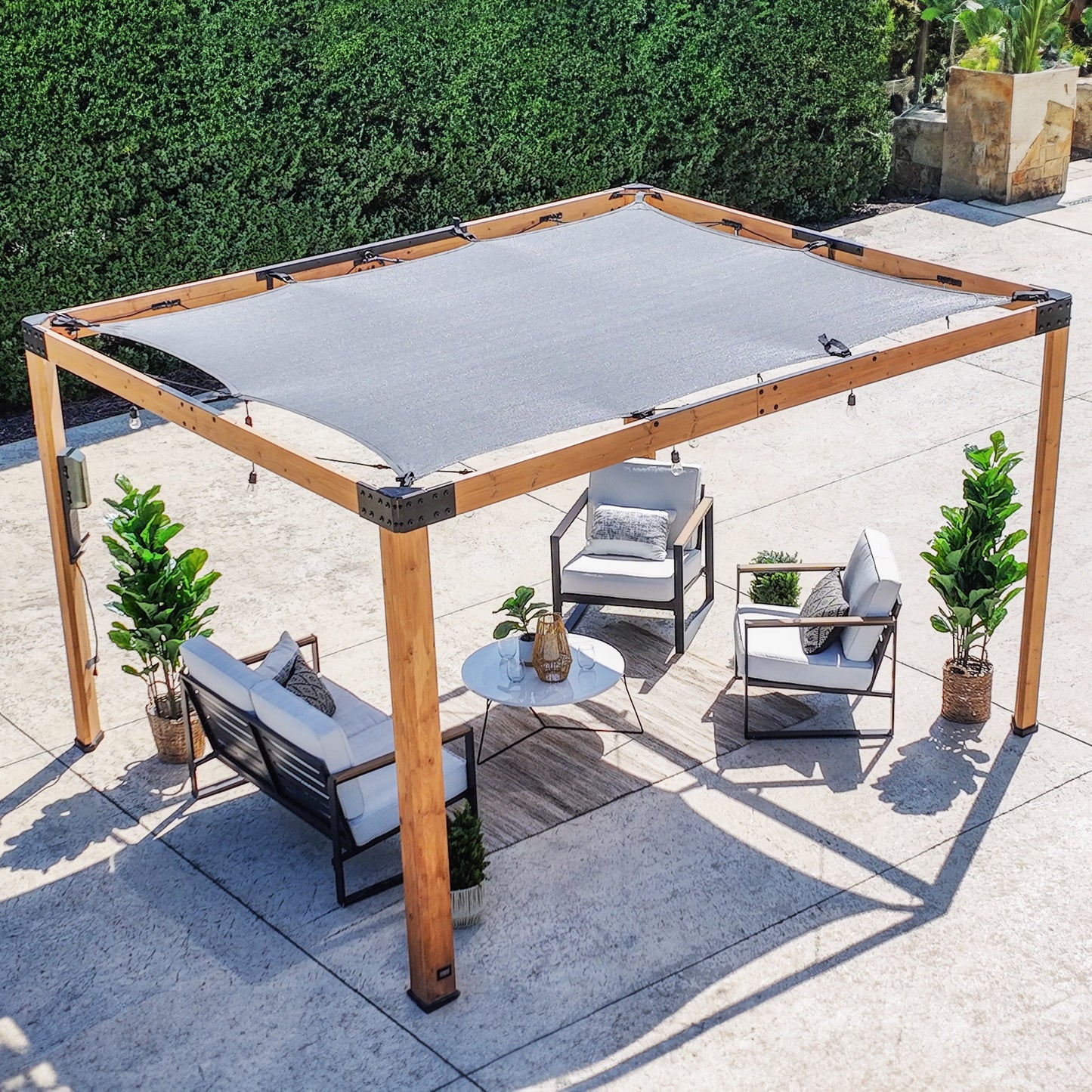 12x10 Brendan Sail Shade Pergola