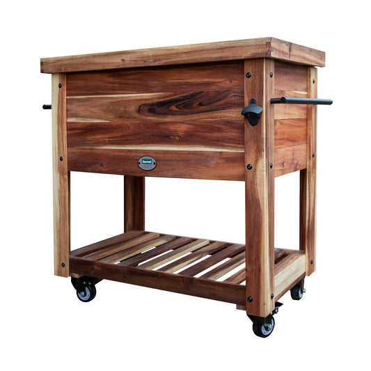 100 Quart Patio Cooler - Acacia